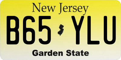 NJ license plate B65YLU