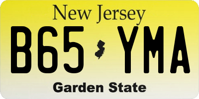 NJ license plate B65YMA