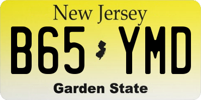 NJ license plate B65YMD