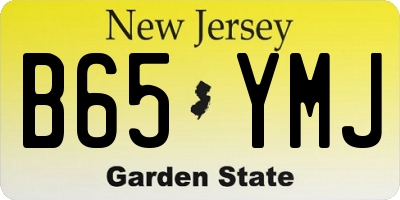 NJ license plate B65YMJ