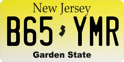 NJ license plate B65YMR