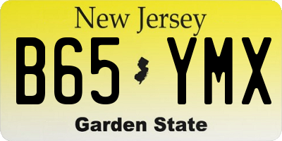 NJ license plate B65YMX