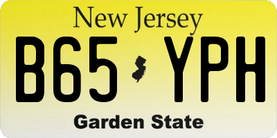 NJ license plate B65YPH