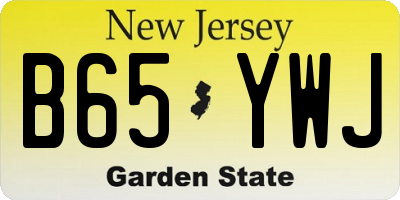 NJ license plate B65YWJ
