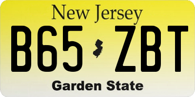 NJ license plate B65ZBT