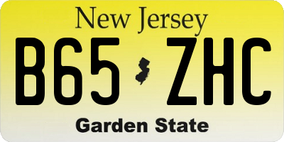 NJ license plate B65ZHC