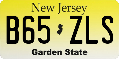 NJ license plate B65ZLS