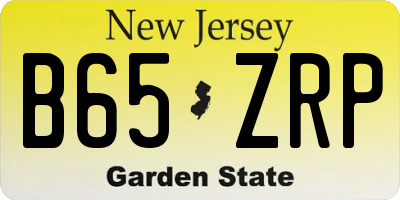 NJ license plate B65ZRP