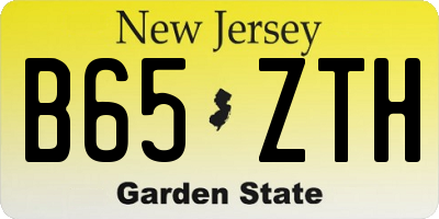 NJ license plate B65ZTH