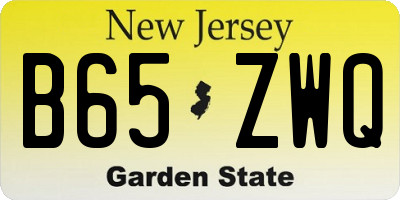 NJ license plate B65ZWQ