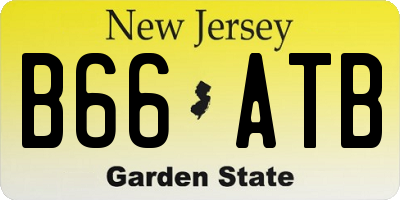 NJ license plate B66ATB