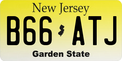 NJ license plate B66ATJ
