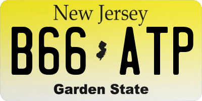 NJ license plate B66ATP