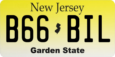 NJ license plate B66BIL