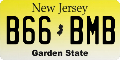 NJ license plate B66BMB
