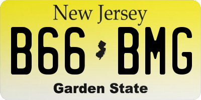 NJ license plate B66BMG
