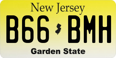 NJ license plate B66BMH
