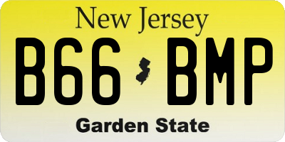 NJ license plate B66BMP