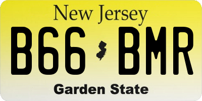 NJ license plate B66BMR