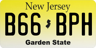 NJ license plate B66BPH