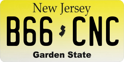 NJ license plate B66CNC