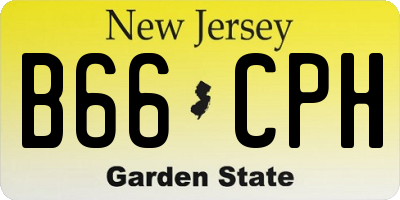 NJ license plate B66CPH