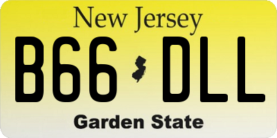 NJ license plate B66DLL