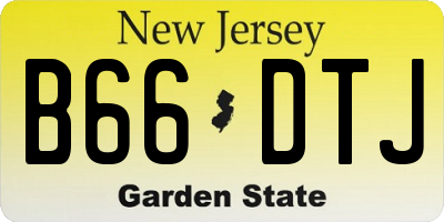 NJ license plate B66DTJ