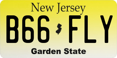NJ license plate B66FLY