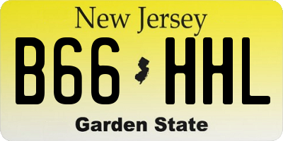 NJ license plate B66HHL