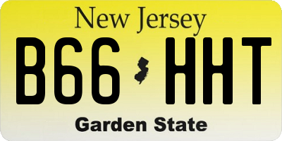 NJ license plate B66HHT