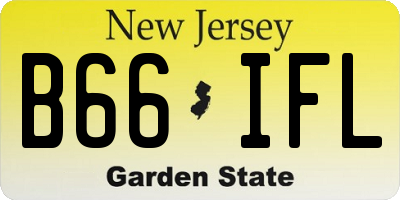 NJ license plate B66IFL