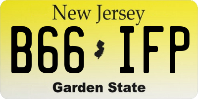 NJ license plate B66IFP