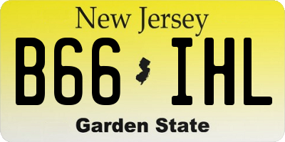NJ license plate B66IHL