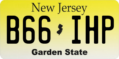 NJ license plate B66IHP