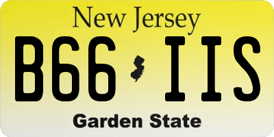 NJ license plate B66IIS