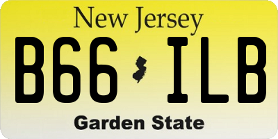 NJ license plate B66ILB