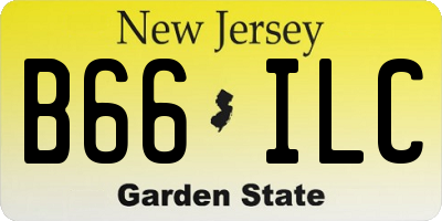 NJ license plate B66ILC