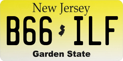 NJ license plate B66ILF