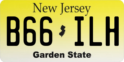 NJ license plate B66ILH