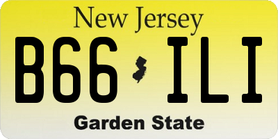 NJ license plate B66ILI