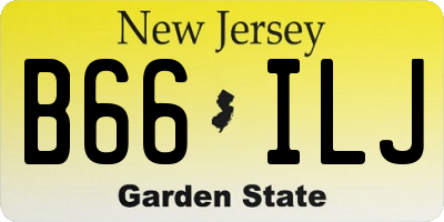 NJ license plate B66ILJ