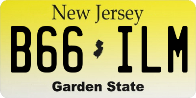 NJ license plate B66ILM