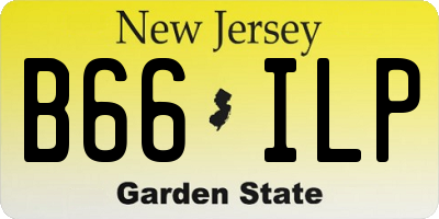 NJ license plate B66ILP