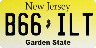 NJ license plate B66ILT