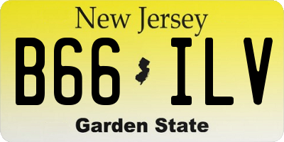 NJ license plate B66ILV