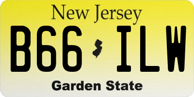NJ license plate B66ILW