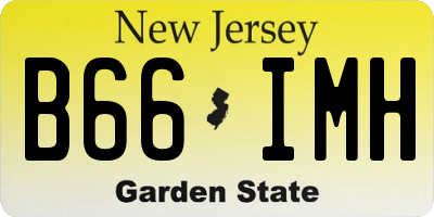 NJ license plate B66IMH