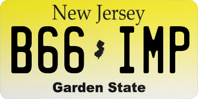 NJ license plate B66IMP