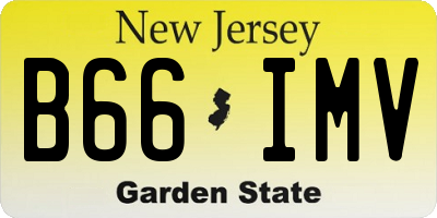 NJ license plate B66IMV